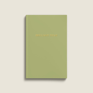 Light green diary "BRILLIANT IDEAS"
