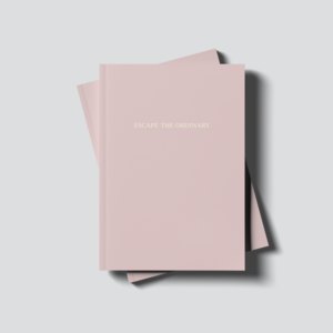 Light pink notebook "ESCAPE THE ORDINARY"