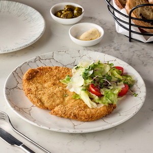 Chicken Caesar schnitzel