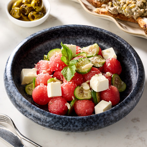 Salad with watermelon and feta cheese