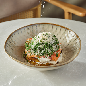 Драники с лососем