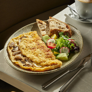 Омлет с грибами