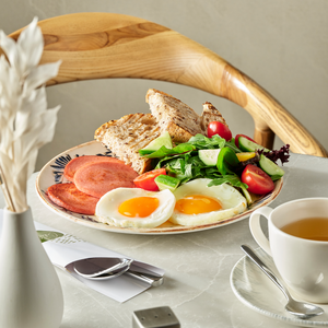 Глазунья с мортаделлой из говядины