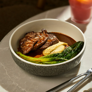 Bon Fillet with Asparagus